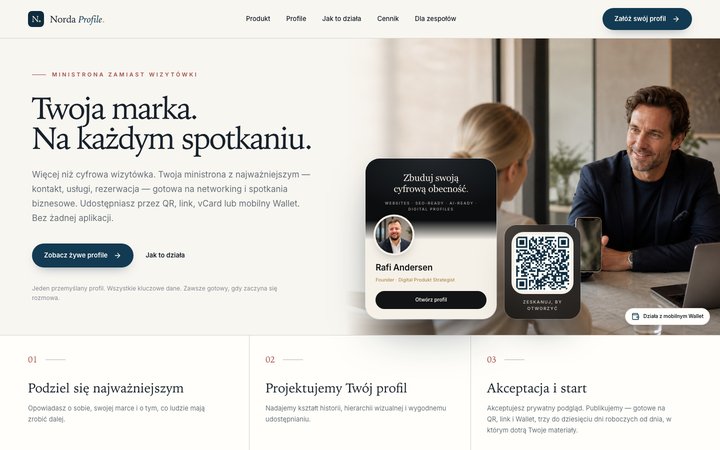 Norda Profile - cyfrowe wizytówki